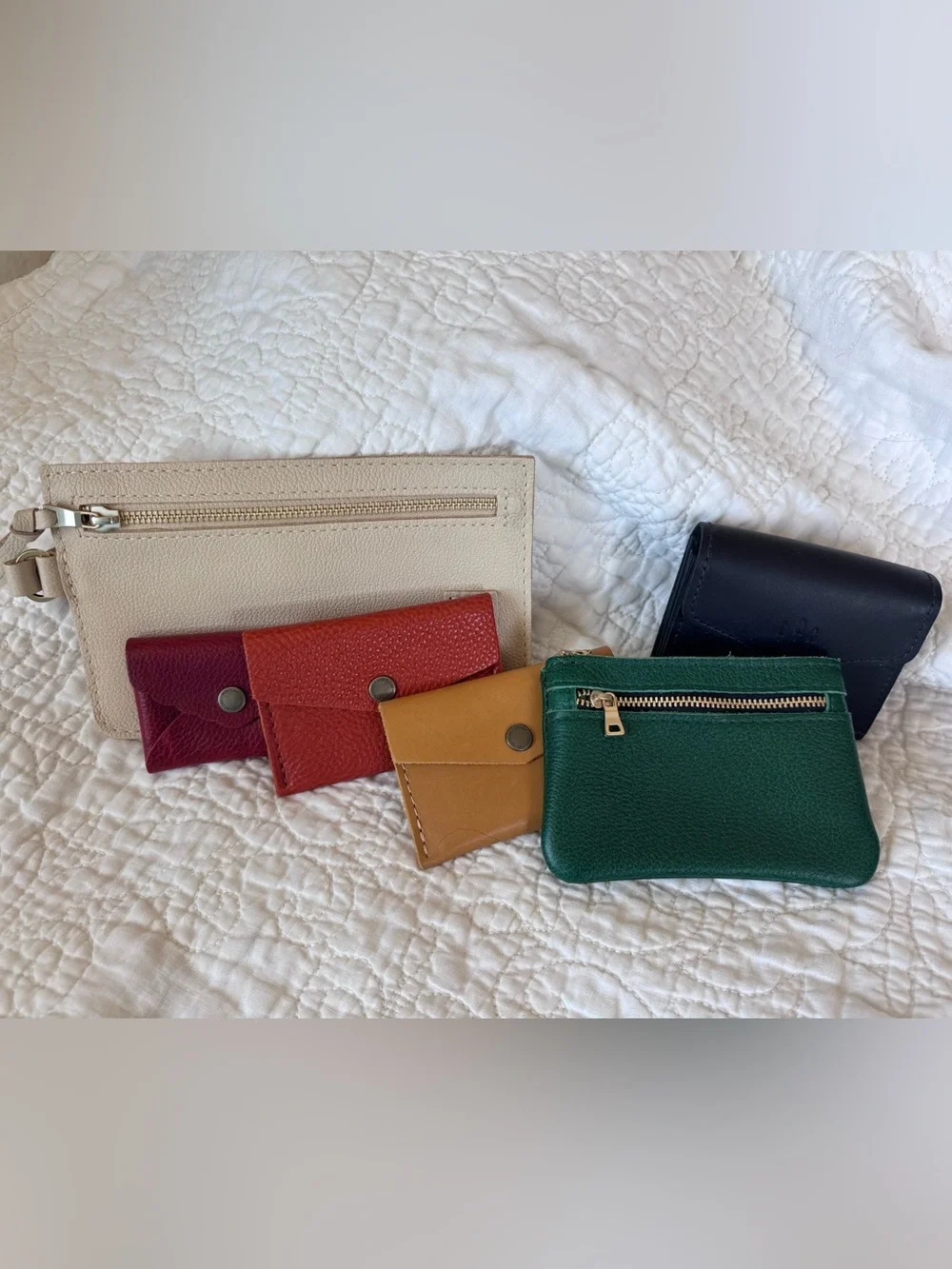 Portland Leather rainbow of wallets 🌈